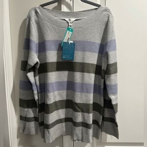 Market & Spruce Tawnee Cotton Blend Waffle Stitch Sweater
